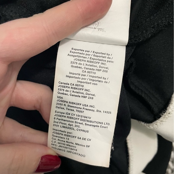 Joseph Ribkoff Black and White Classic Cropped Jacket Made in Canada 12 - Picture 4 of 7